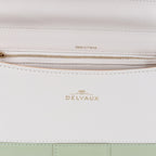 Bolso de mano Delvaux Brillant MM de cuero 2 vías en verde