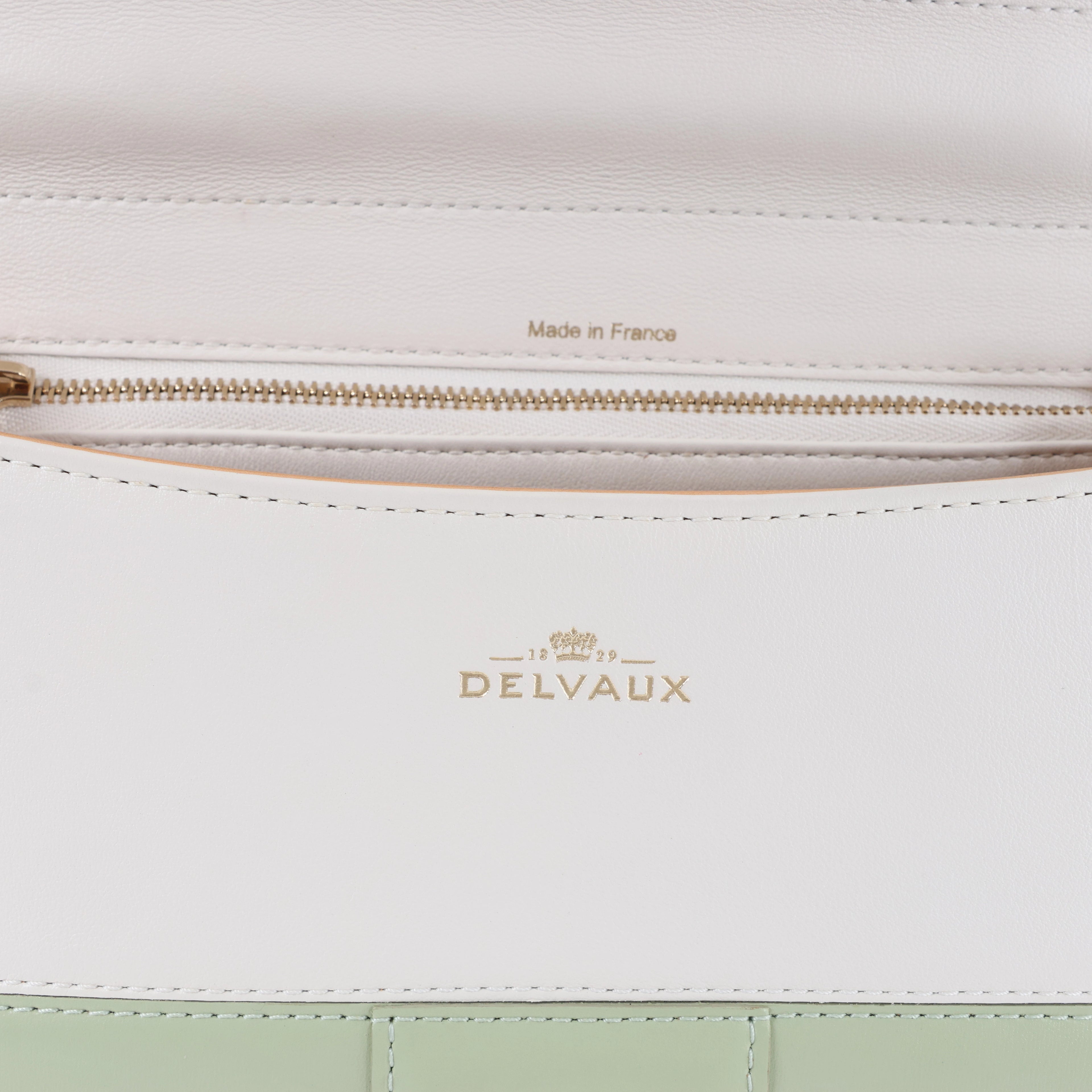 Bolso de mano Delvaux Brillant MM de cuero 2 vías en verde