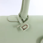 Bolso de mano Delvaux Brillant MM de cuero 2 vías en verde