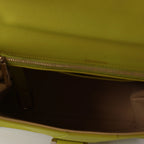 Bolso de mano Delvaux Brillant MM de cuero 2 vías en verde