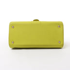 Bolso de mano Delvaux Brillant MM de cuero 2 vías en verde