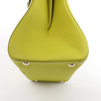 Bolso de mano Delvaux Brillant MM de cuero 2 vías en verde