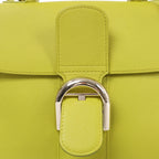 Bolso de mano Delvaux Brillant MM de cuero 2 vías en verde