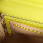 Bolso de mano Delvaux Brillant MM de cuero 2 vías en verde