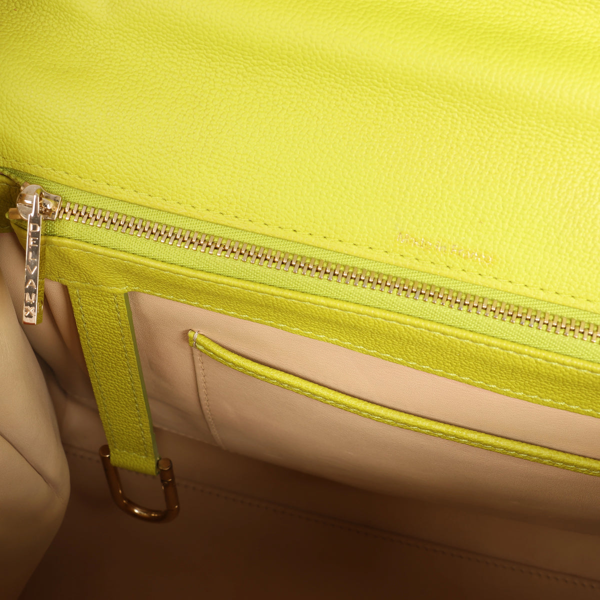 Bolso de mano Delvaux Brillant MM de cuero 2 vías en verde