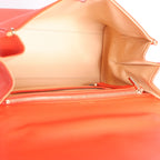 Delvaux Brillant MM Leather 2Way Handbag in Orange