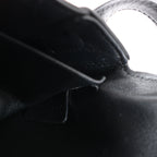 Celine Triomphe Claude Leather Shoulder Bag in Black