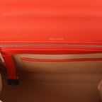 Delvaux Brillant MM Leather 2Way Handbag in Orange