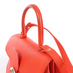 Delvaux Brillant MM Leather 2Way Handbag in Orange