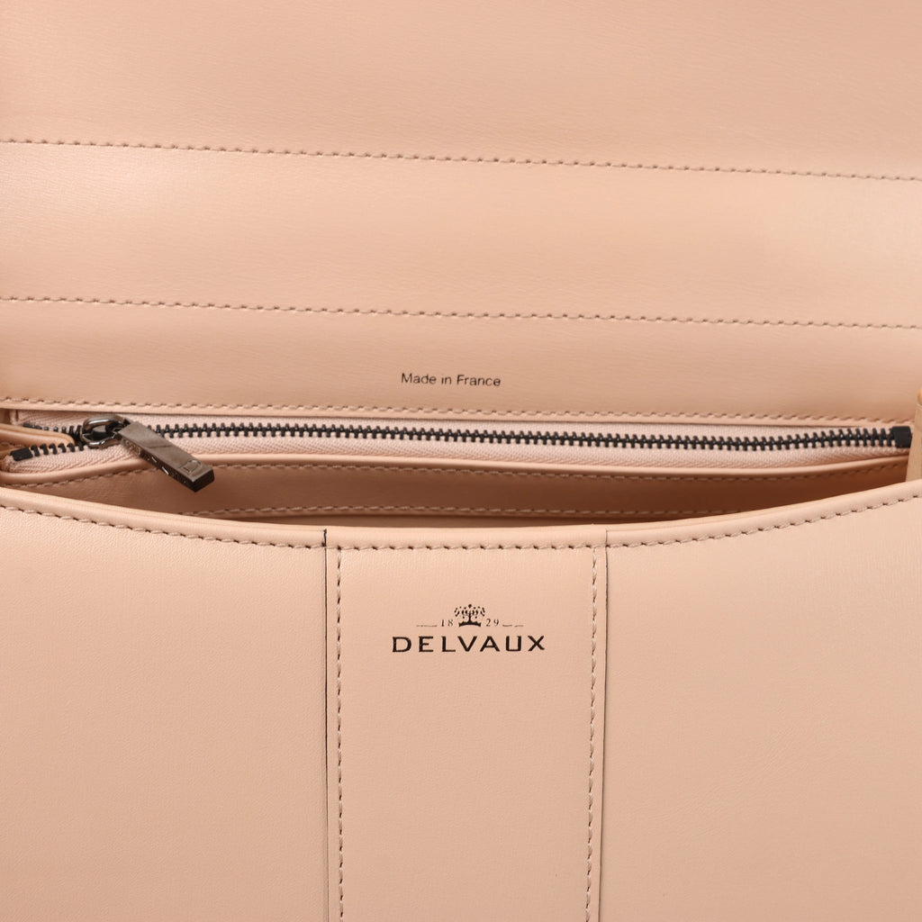 Delvaux Brillant MM Leather 2Way Handbag Pink
