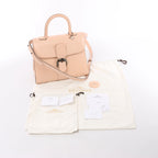 Delvaux Brillant MM Leather 2Way Handbag Pink