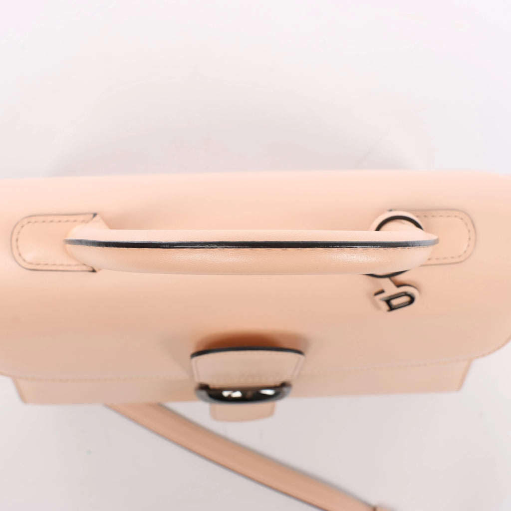 Delvaux Brillant MM Leather 2Way Handbag Pink