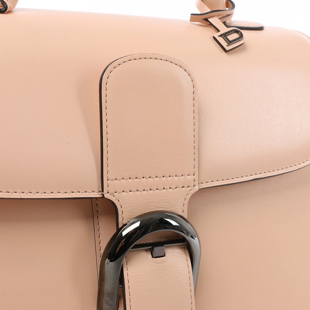 Delvaux Brillant MM Leather 2Way Handbag Pink