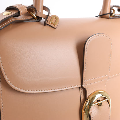 Sac à main double usage en cuir Delvaux Brillant MM beige