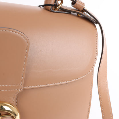 Sac à main double usage en cuir Delvaux Brillant MM beige