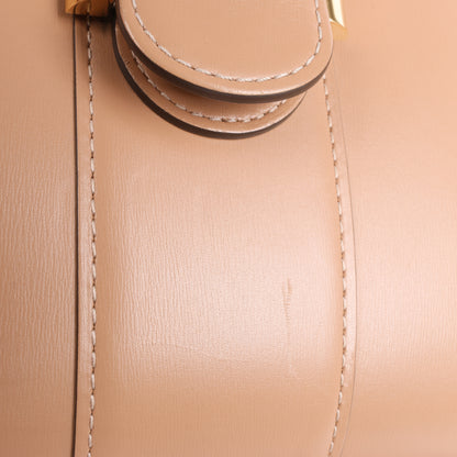 Sac à main double usage en cuir Delvaux Brillant MM beige