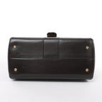 Delvaux Brillant MM Leather Handbag in Brown