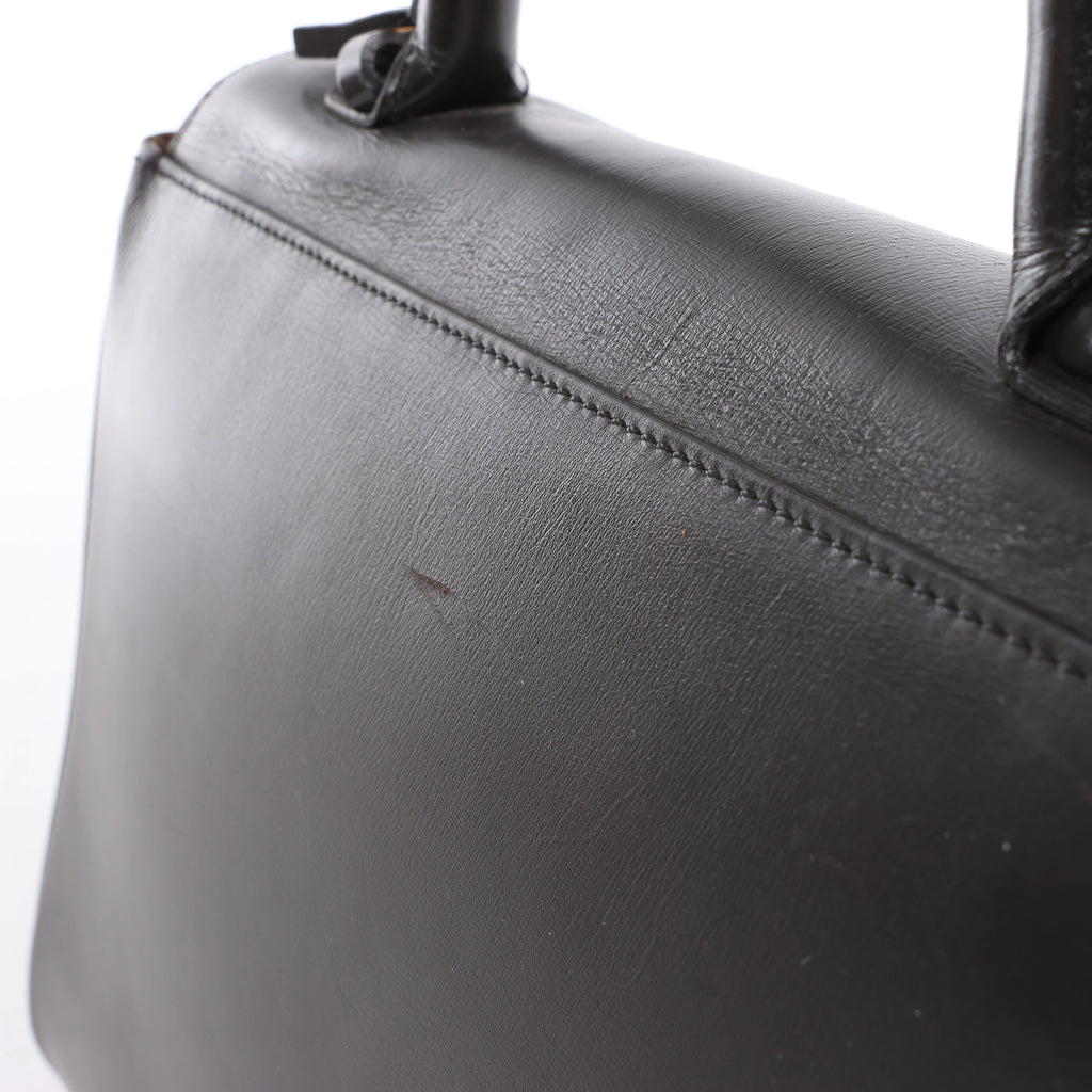Delvaux Brillant MM Leather Handbag in Brown