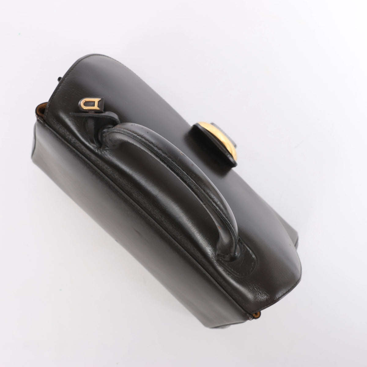 Delvaux Brillant MM Leather Handbag in Brown