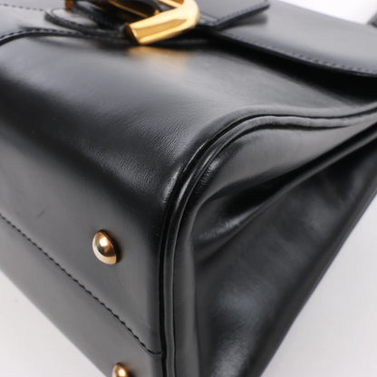 Delvaux Brillant PM Leather Handbag in Black