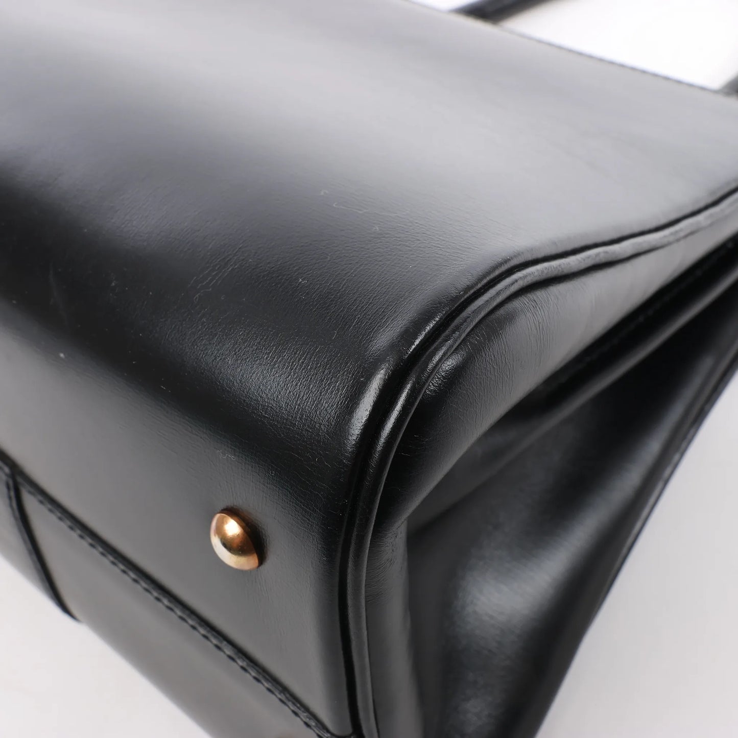 Delvaux Brillant PM Leather Handbag in Black