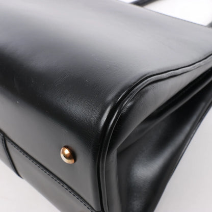 Delvaux Brillant PM Leather Handbag in Black