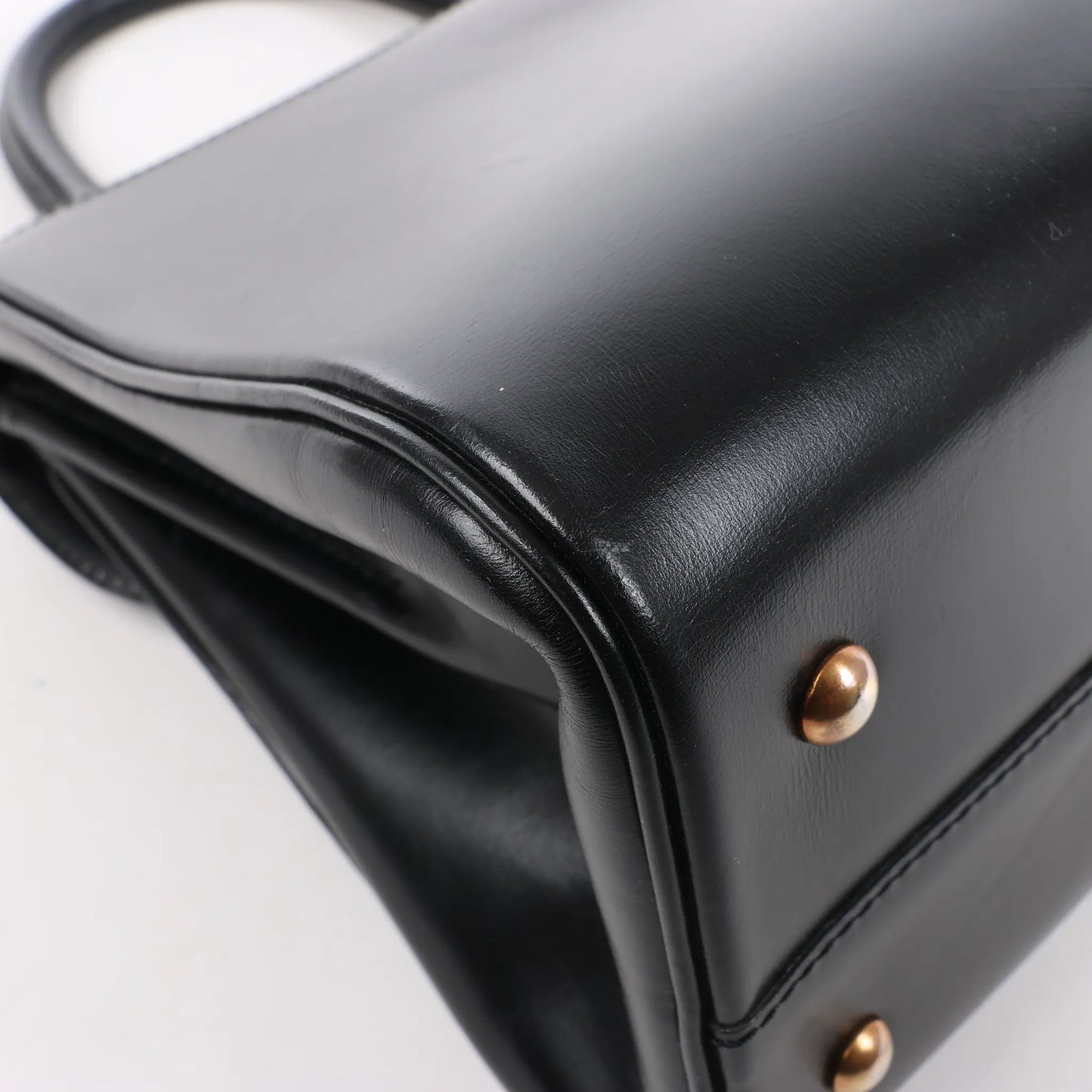 Delvaux Brillant PM Leather Handbag in Black