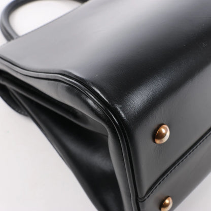 Delvaux Brillant PM Leather Handbag in Black