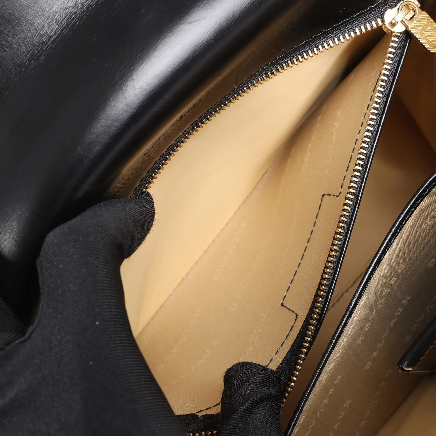 Delvaux Brillant PM Leather Handbag in Black