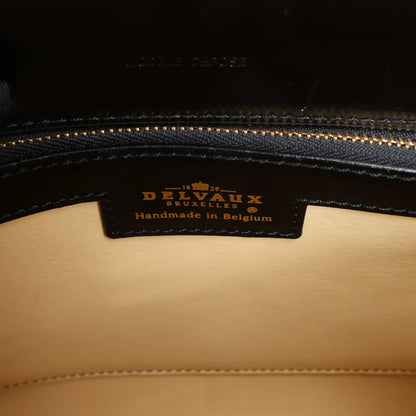 Delvaux Brillant PM Leather Handbag in Black