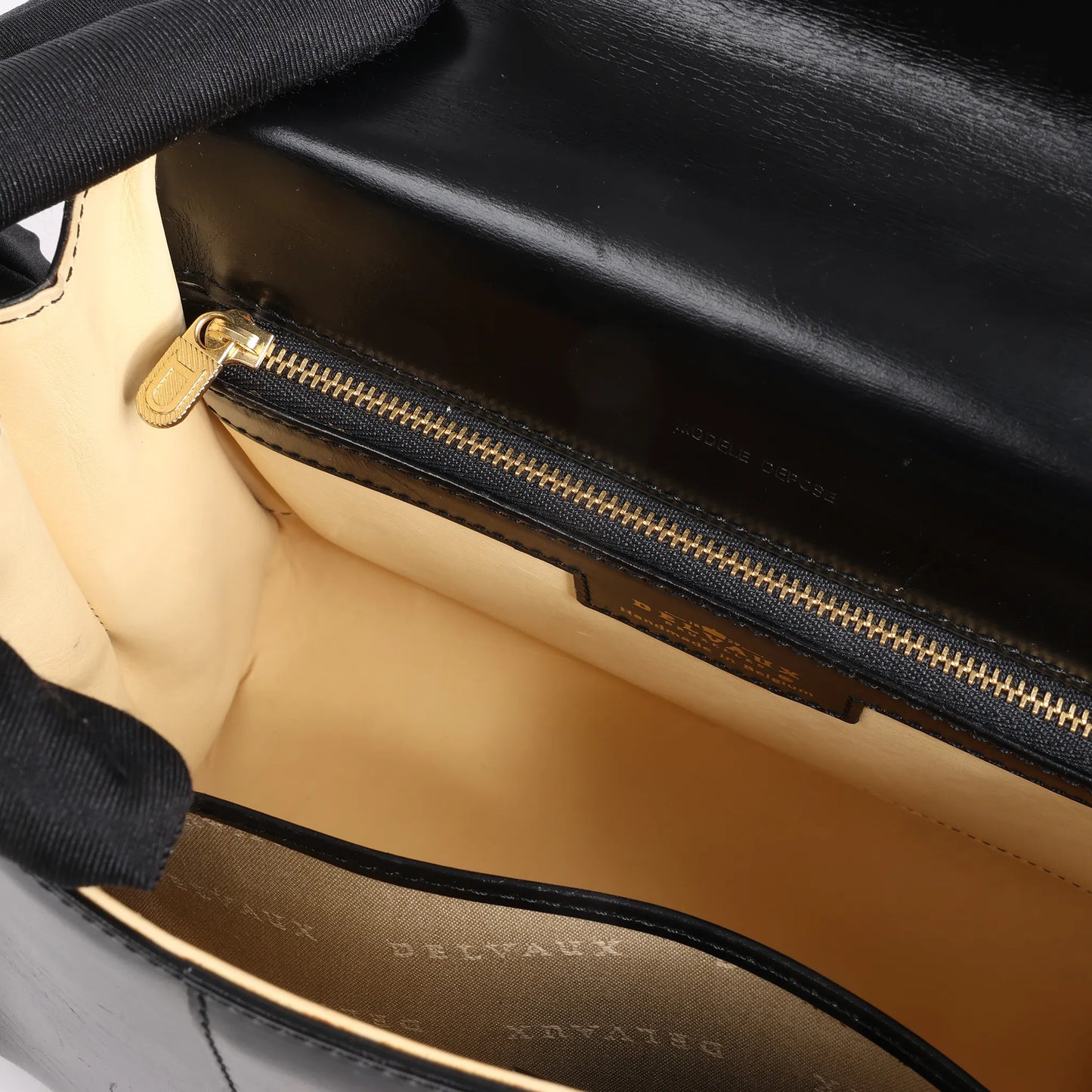 Delvaux Brillant PM Leather Handbag in Black