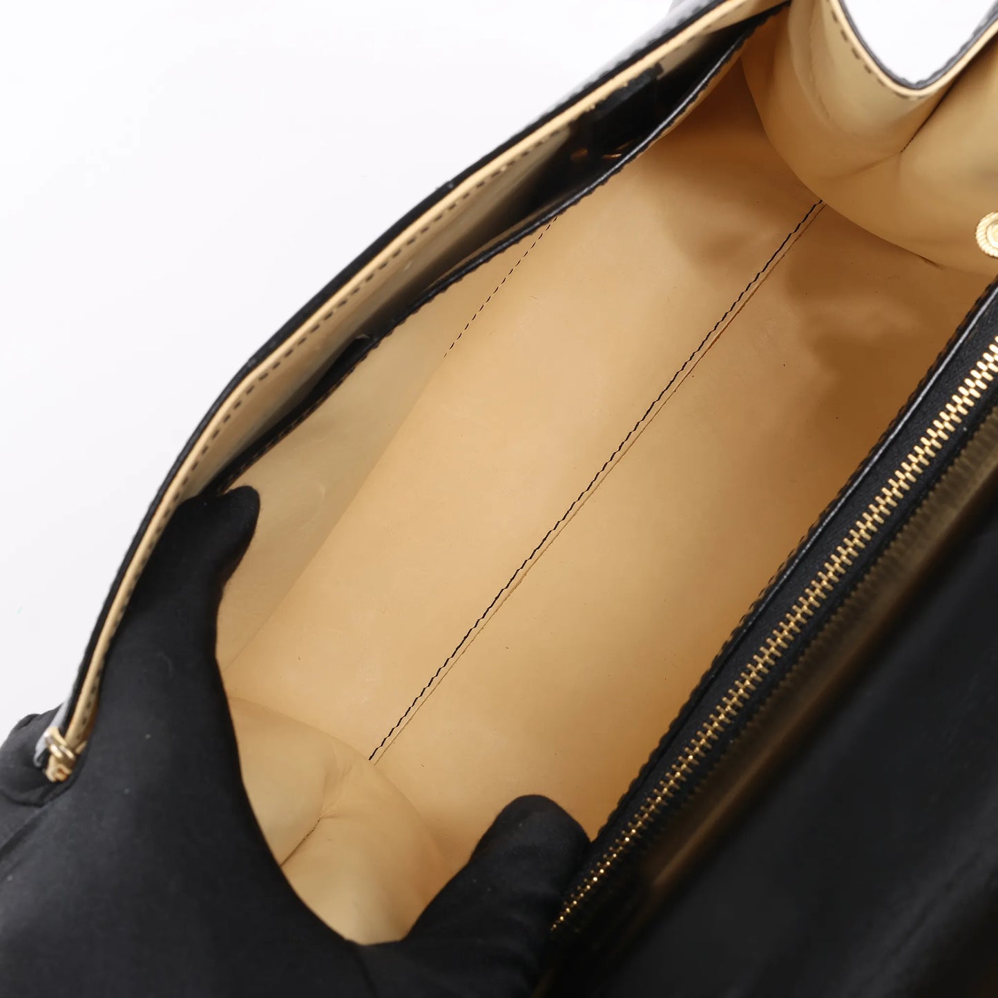 Delvaux Brillant PM Leather Handbag in Black