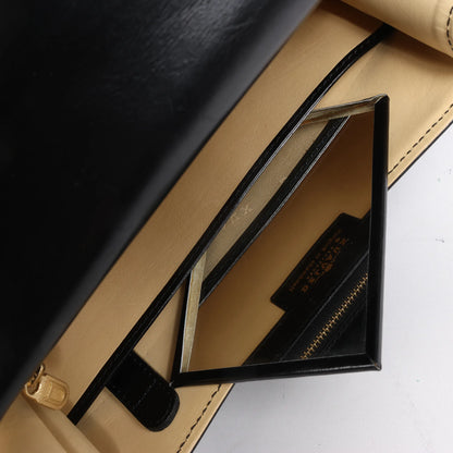 Delvaux Brillant PM Leather Handbag in Black