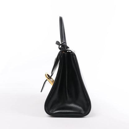 Delvaux Brillant PM Leather Handbag in Black