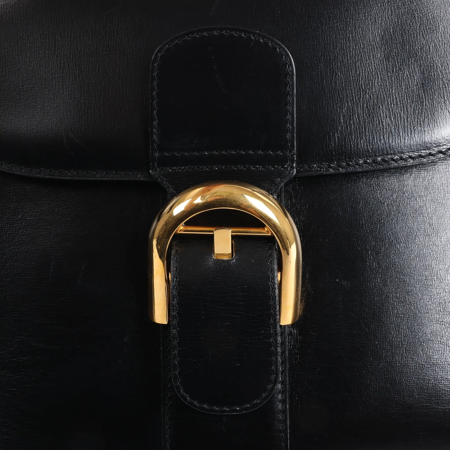 Delvaux Brillant PM Leather Handbag in Black