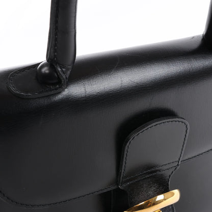 Delvaux Brillant PM Leather Handbag in Black