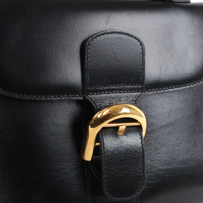 Delvaux Brillant PM Leather Handbag in Black