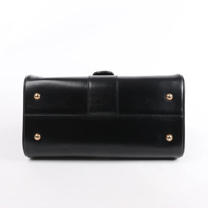 Delvaux Brillant PM Leather Handbag in Black
