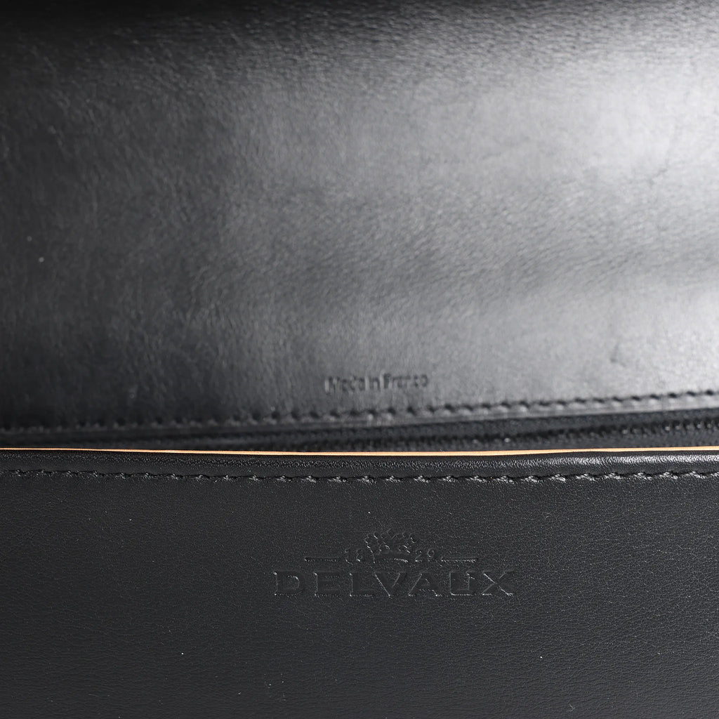 Delvaux Tempête GM Leather 2Way Handbag in Black