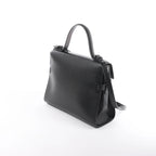 Delvaux Tempête GM Leather 2Way Handbag in Black