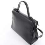Delvaux Tempête GM Leather 2Way Handbag in Black
