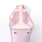Delvaux Tempête GM Vinyl & Rubber 2Way Handbag in Pink