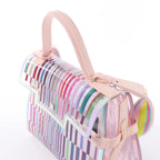 Delvaux Tempête GM Vinyl & Rubber 2Way Handbag in Pink