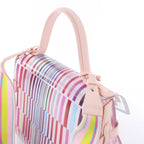 Delvaux Tempête GM Vinyl & Rubber 2Way Handbag in Pink