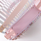 Delvaux Tempête GM Vinyl & Rubber 2Way Handbag in Pink