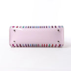 Delvaux Tempête GM Vinyl & Rubber 2Way Handbag in Pink