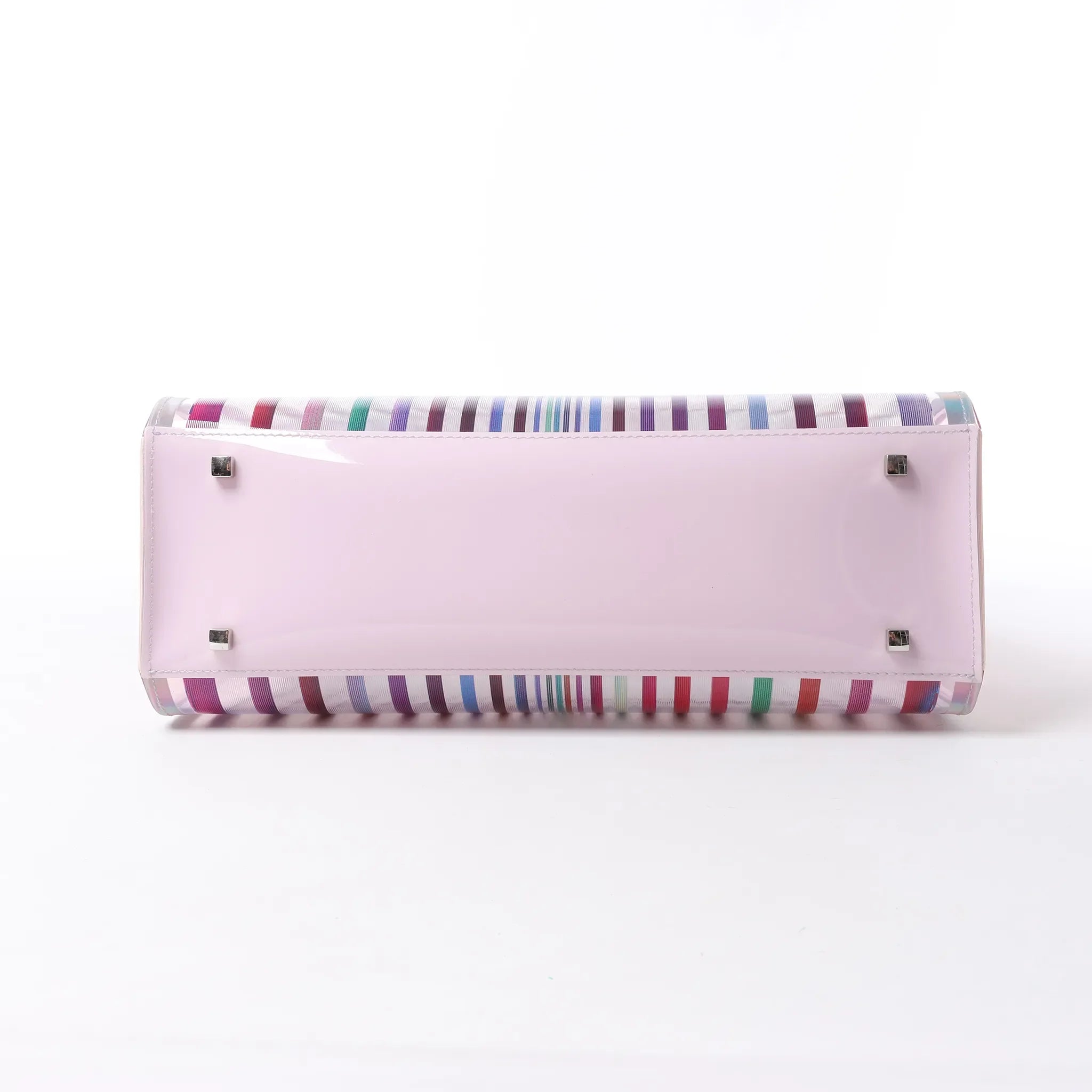Delvaux Tempête GM Vinyl & Rubber 2Way Handbag in Pink