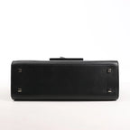 Delvaux Tempete MM Leather 2Way Handbag in Black