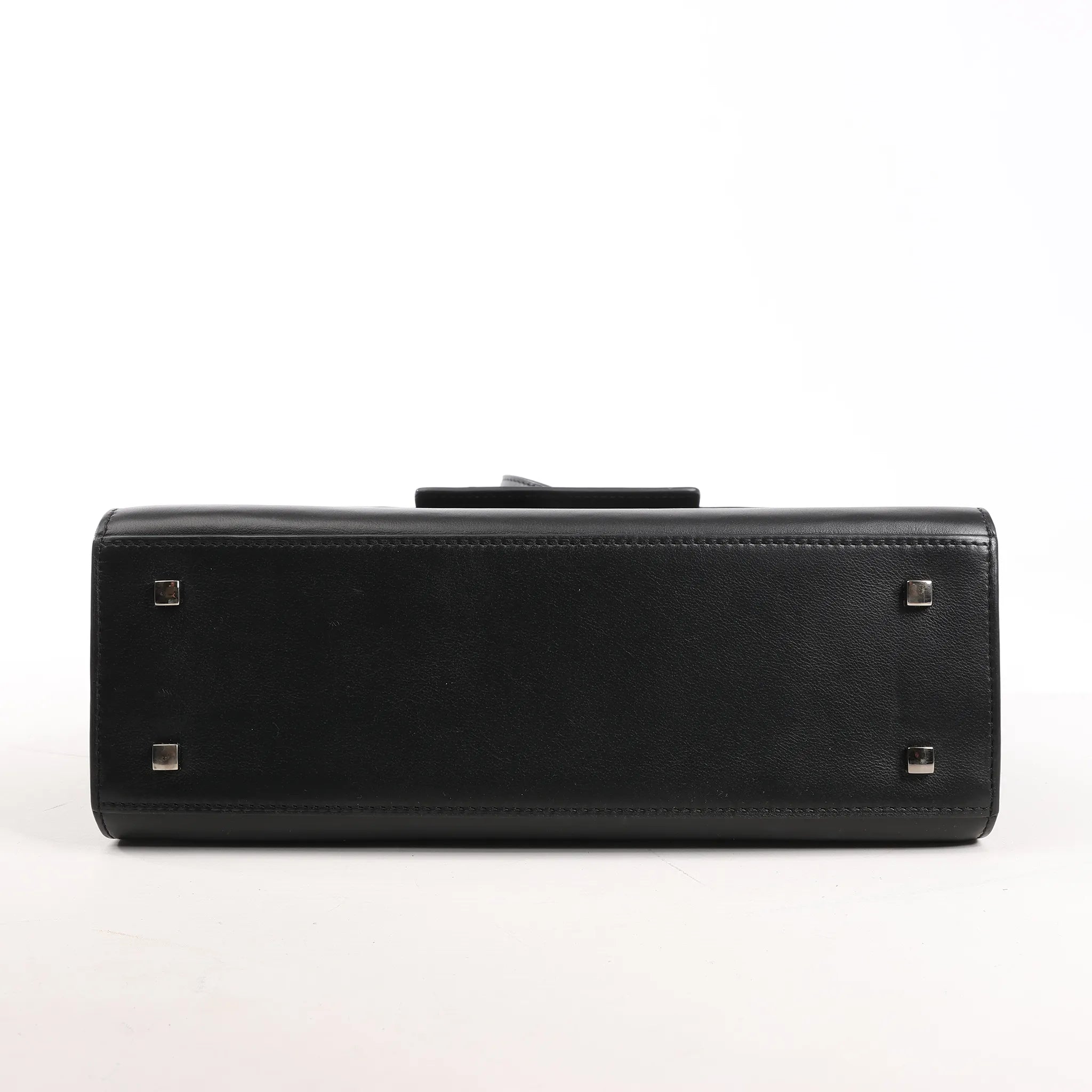 Delvaux Tempete MM Leather 2Way Handbag in Black