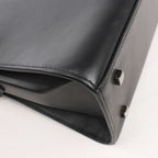 Delvaux Tempete MM Leather 2Way Handbag in Black
